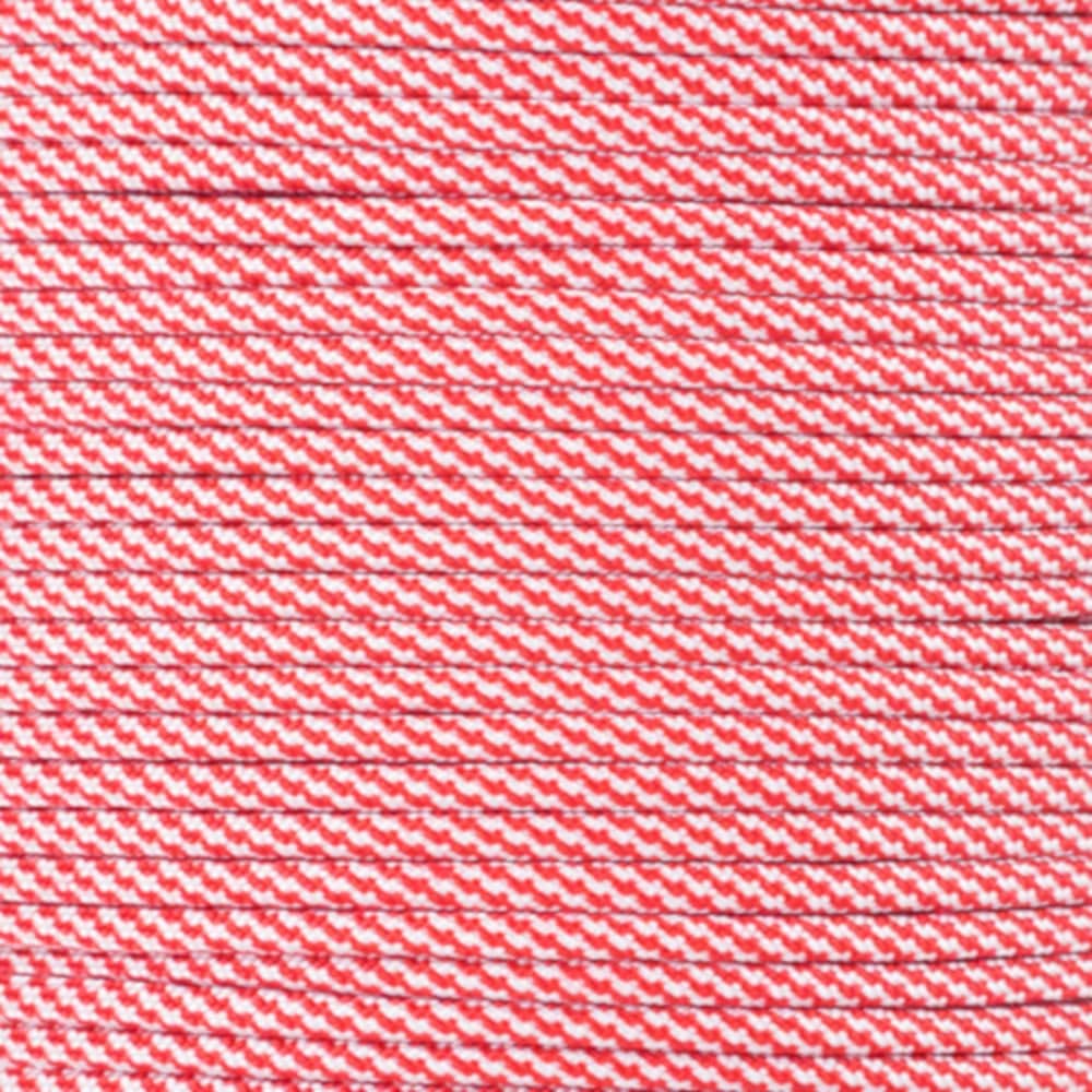 Paracord Planet Holiday Colors 550 Paracord – Great for DIY, Bracelets, and Lanyards – Candy Cane (10 Feet)