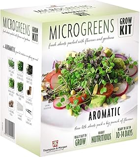 Microgreens Aromatic Seed Grow Kit Hardy Annual Seeds Easy to Grow Your Own at Home 1 x Seed Grow Kit by Thompson and Morgan