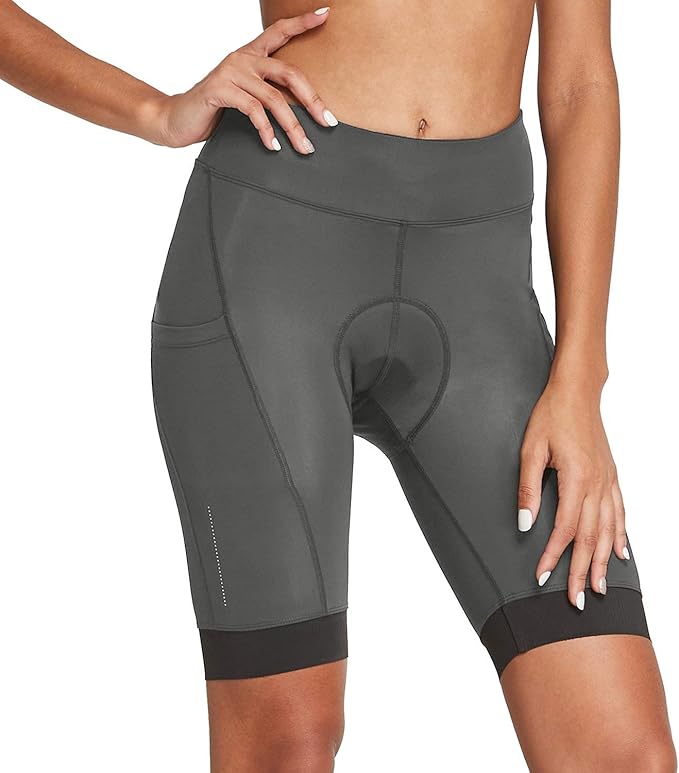 women's padded bike shorts with pockets