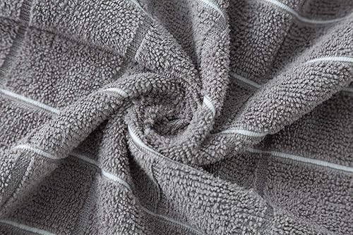 Miniatura 8 de Toallas de cocina de microfibra suaves súper absorbentes y sin pelusa  8 unidades colores verdes diseño de rejila  26 x 18 pulgadas