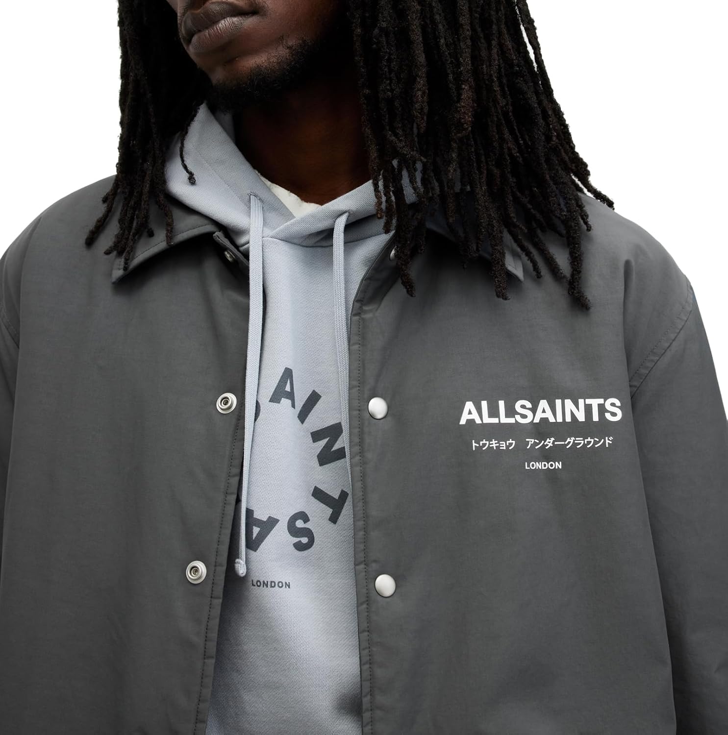 AllSaints mens Undrgrnd Coach Jacket - Image 4