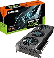 Vista 1 de GIGABYTE - Tarjeta gráfica GeForce RTX 4060 Eagle OC 8G, 3 ventiladores WINDFORCE, 8 GB 128 bits GDDR6, tarjeta de video GV-N4060EAGLE OC-8GD