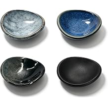 Small Ceramic Coffee Spoon Rest 4PCS, 1.81.70.6in Utensil Holder