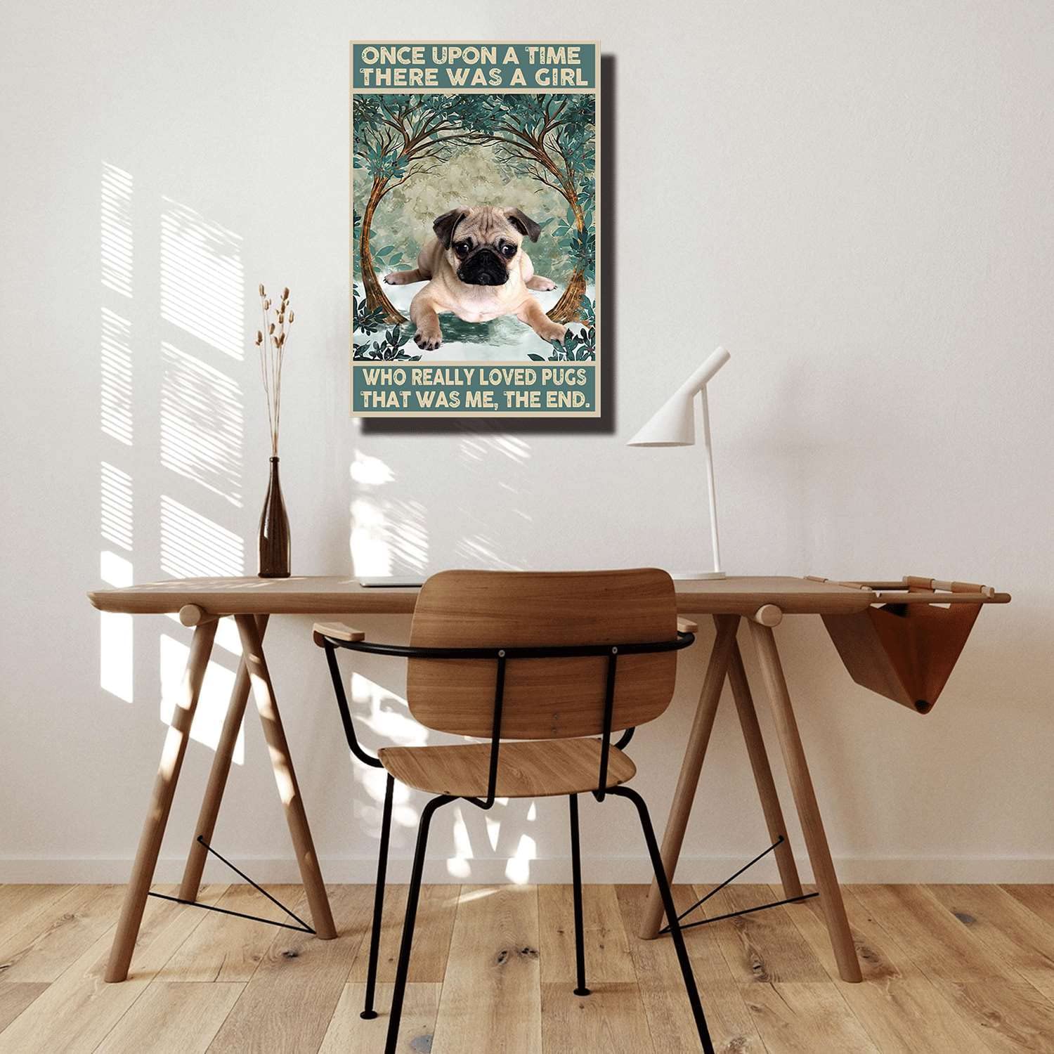 Poster con scritta Once Upon A Time There Was A Girl Who