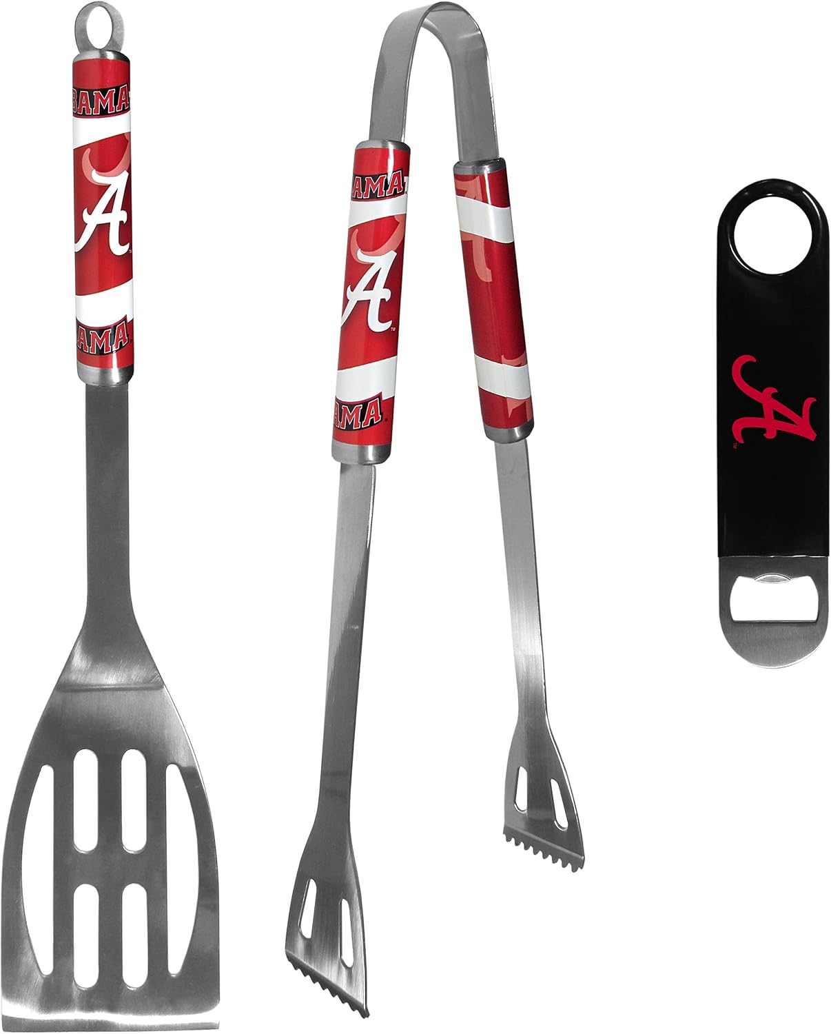Siskiyou NCAA Alabama Crimson Tide 2 pc BBQ Set and Bottle Opener Women's, One Size, Team Colors