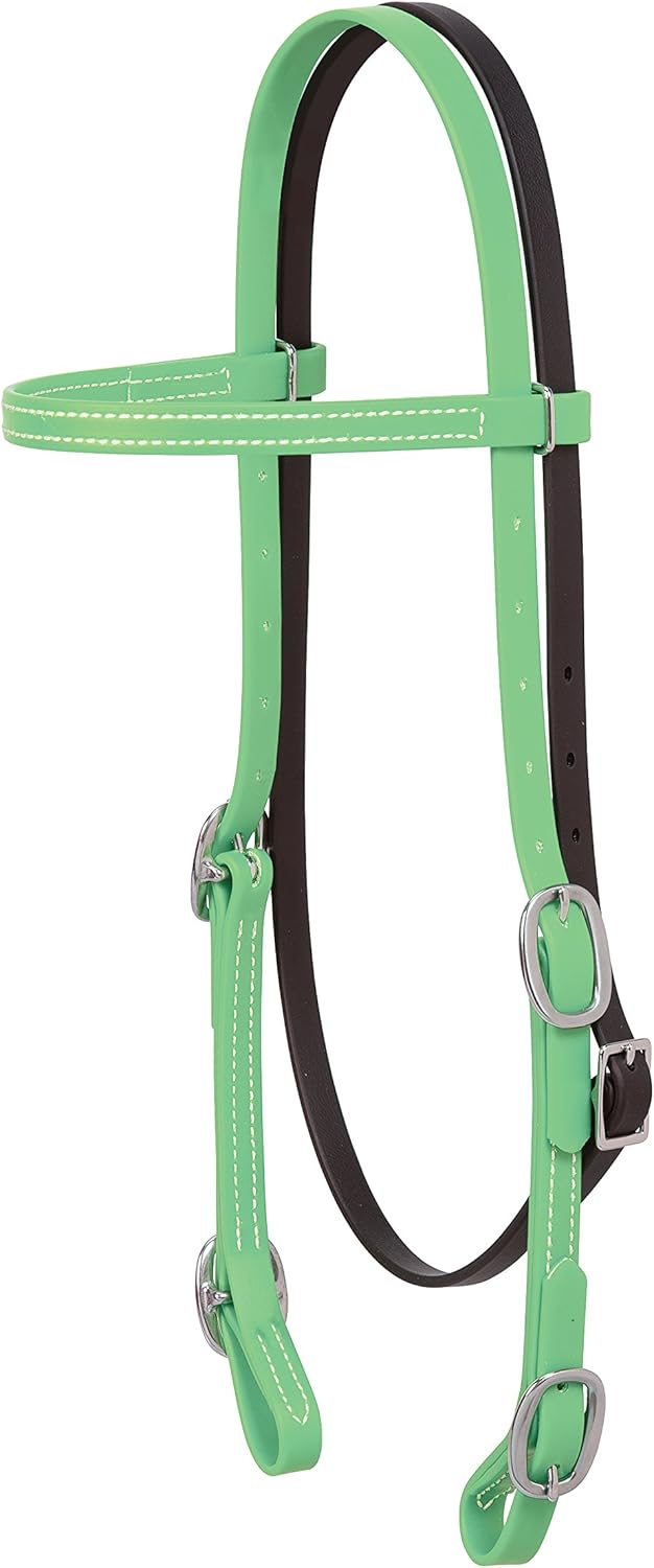 Weaver Leather Brahma Webb Browband Headstall Chili Pepper Red, Horse : Sports & Outdoors