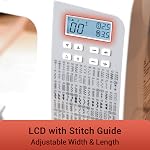 Poolin EOC02 Computerized Sewing Machine with 200 Stitches, 7 Feet, LCD Display, Wide Table, for Beginners