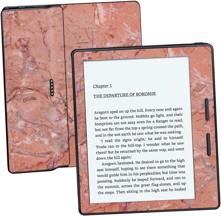 MightySkins Skin Compatible with Amazon Kindle Oasis 6" (8th Gen) - Pink Marble | Protective, Durable, and Unique Vinyl Decal wrap Cover | Easy to Apply, Remove, and Change Styles | Made in The USA
