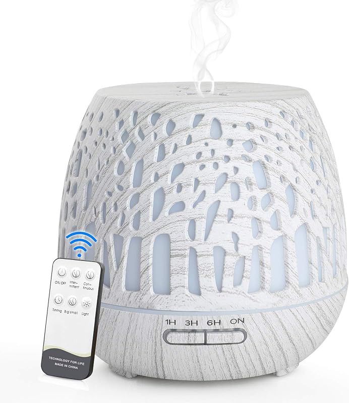 Simpeak 400ml ultrahangos aromadiffúzor LED világítással és távirányítóval