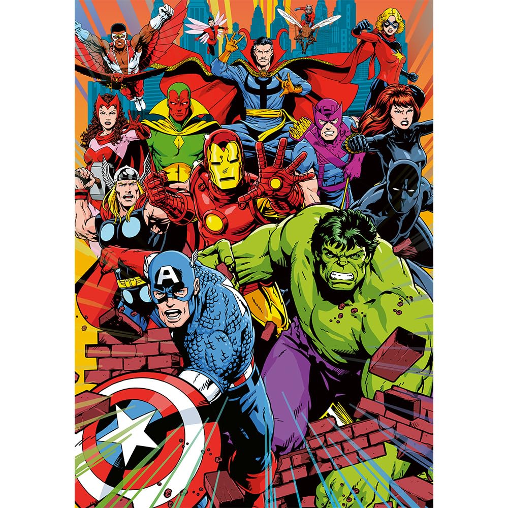 Trefl - Puzzle 1000 Elementów, Marvel Heroes, Premium Plus, Marvel