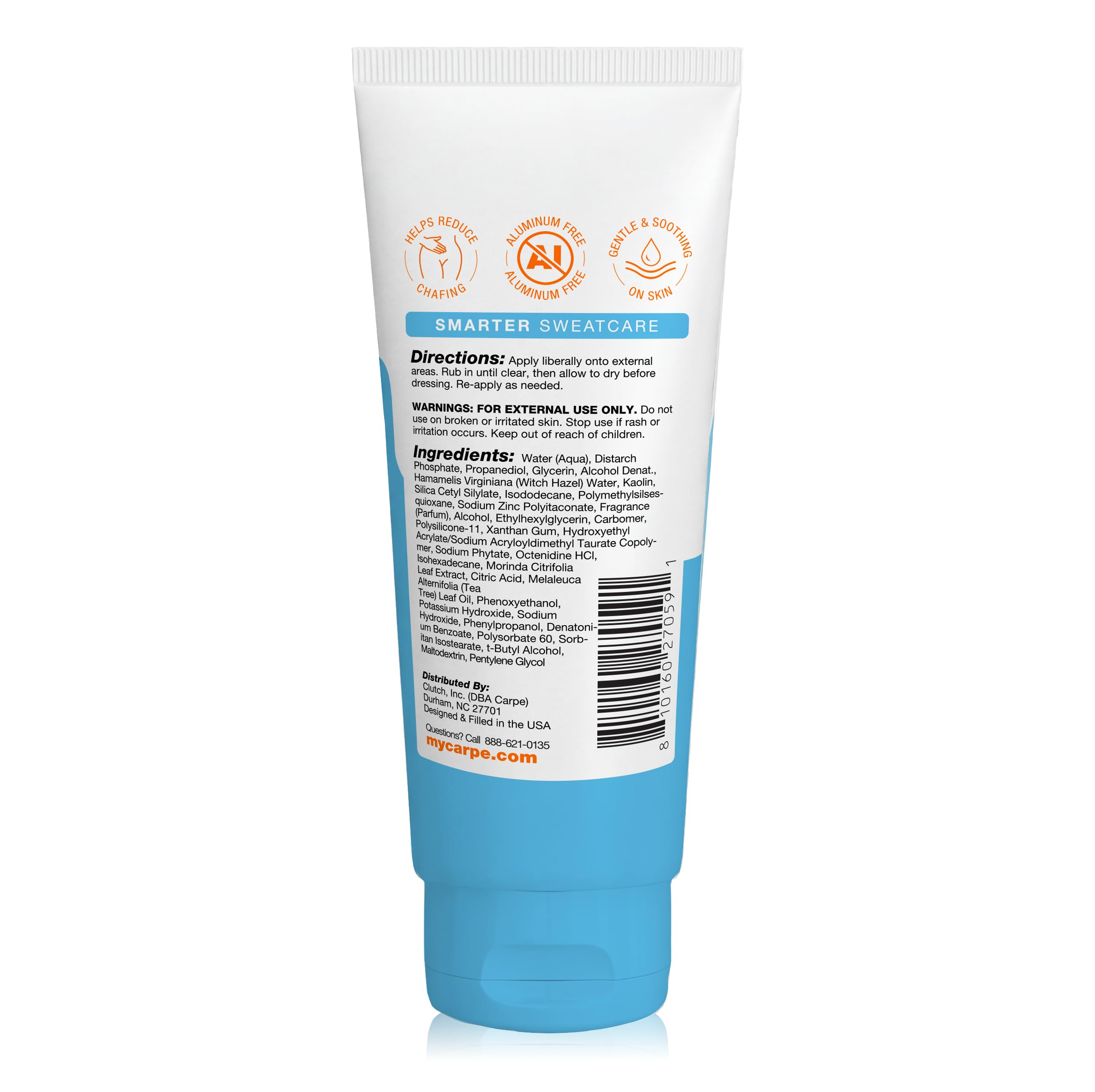 Carpe Feminine Care Intimpflege Deo für Frauen, pH-ausgewogen und schweißabsorbierend für den ganzen Körper, von Gynäkologen getestet, sicher für private Teile, purer Puderduft (Fresco)