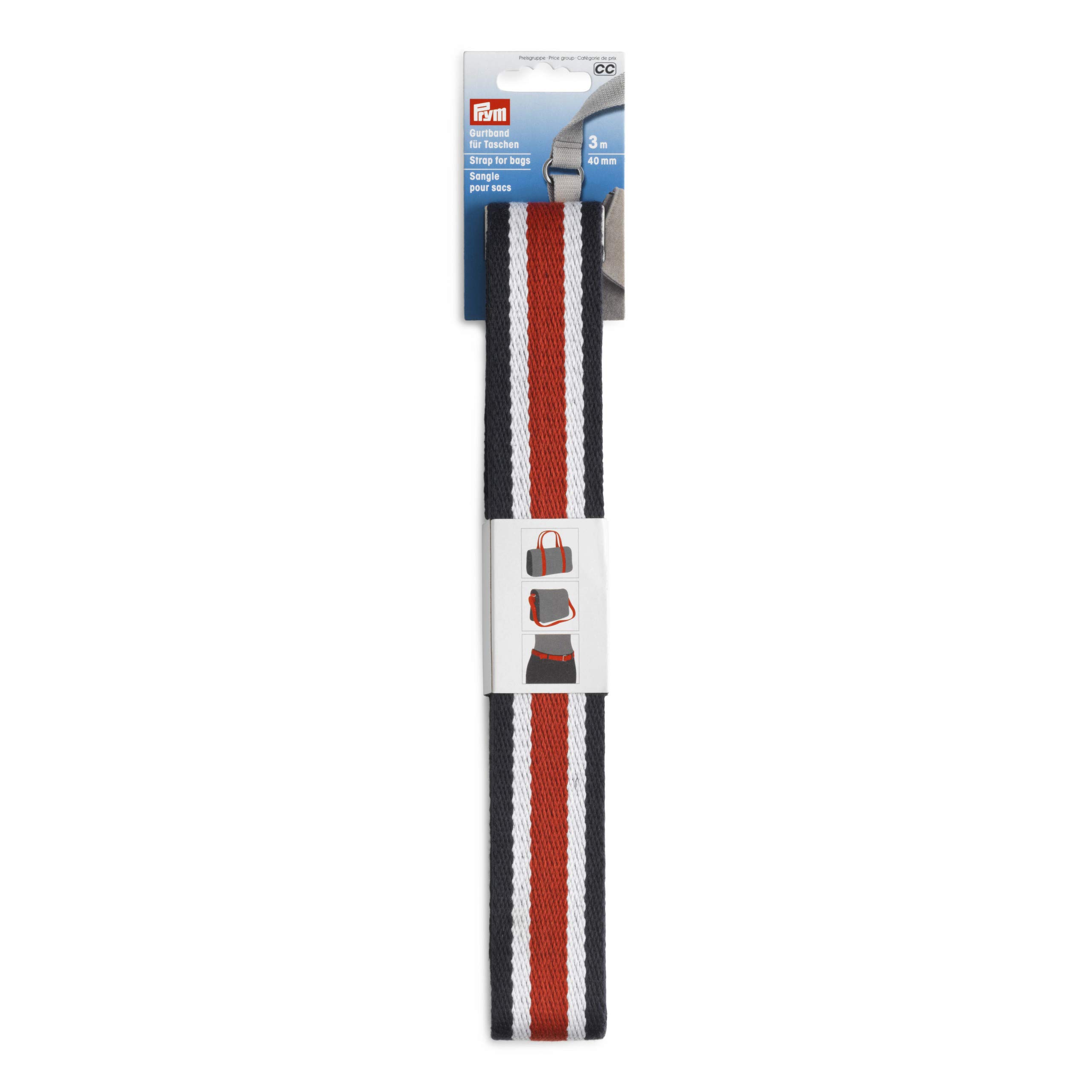 Prym Webbing, Polyester, Multicoloured, 40mm