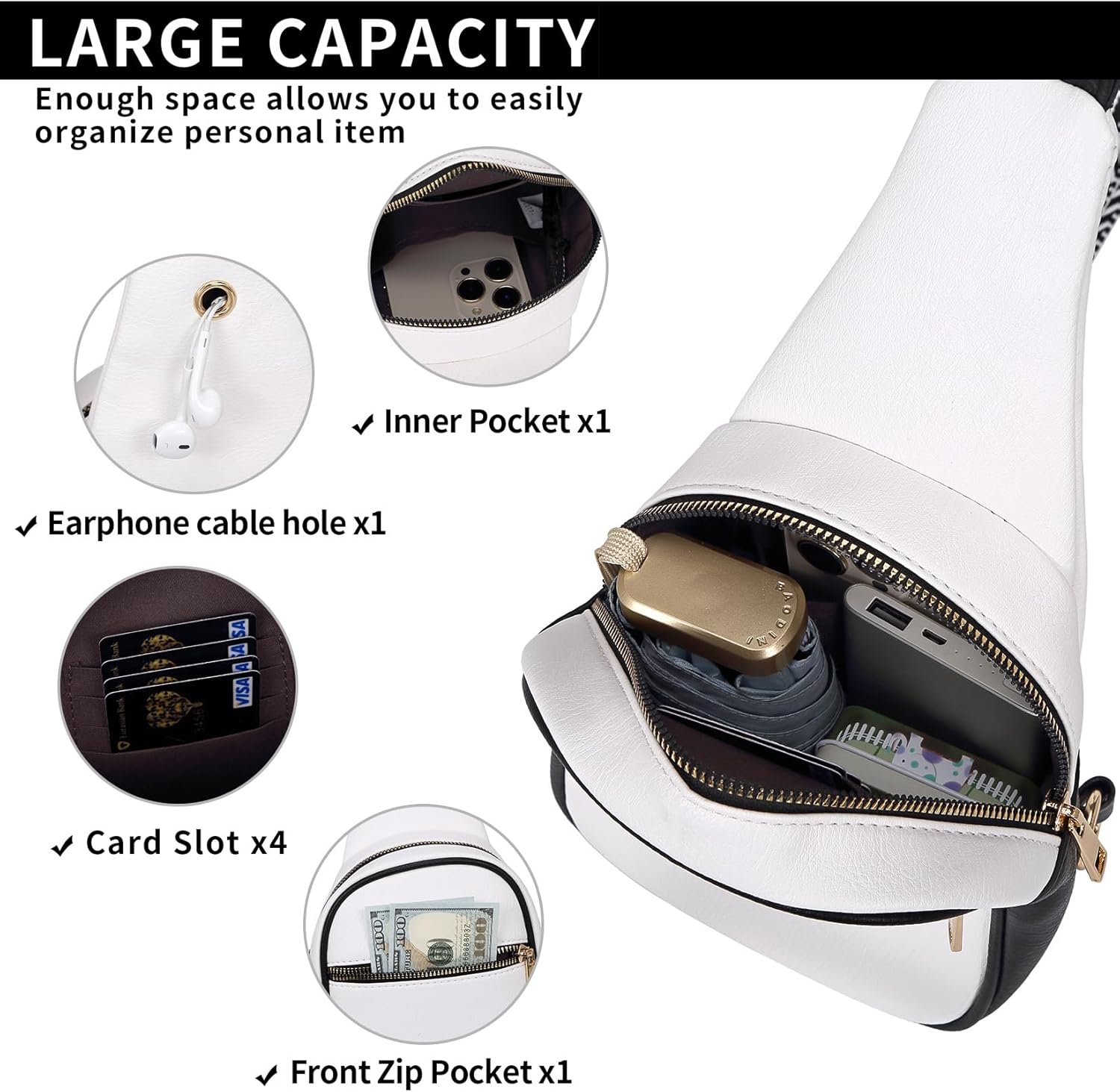 VATAN Small Sling Bag Women's Crossbody Purse Leather Crossbody Bags for Women - Image 4