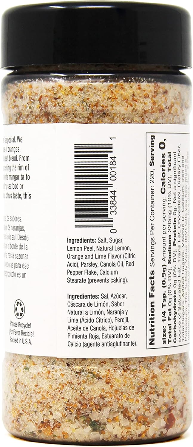 Badia Citrus Salt Gluten-Free Kosher Powder Pack of 6