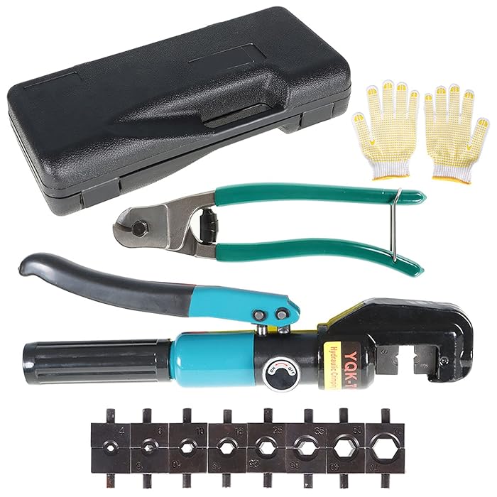 Buy findmall 10 Ton Hydraulic Wire Battery Cable Lug Terminal Crimper