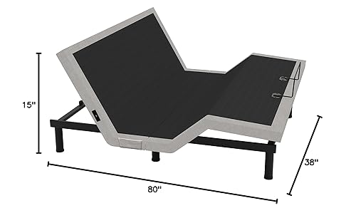 Vista 17 de Cama ajustable California King prémium con colchón de espuma viscoelástica de gel Prime de 14 pulgadas, masaje, gravedad cero, anti-ronquidos