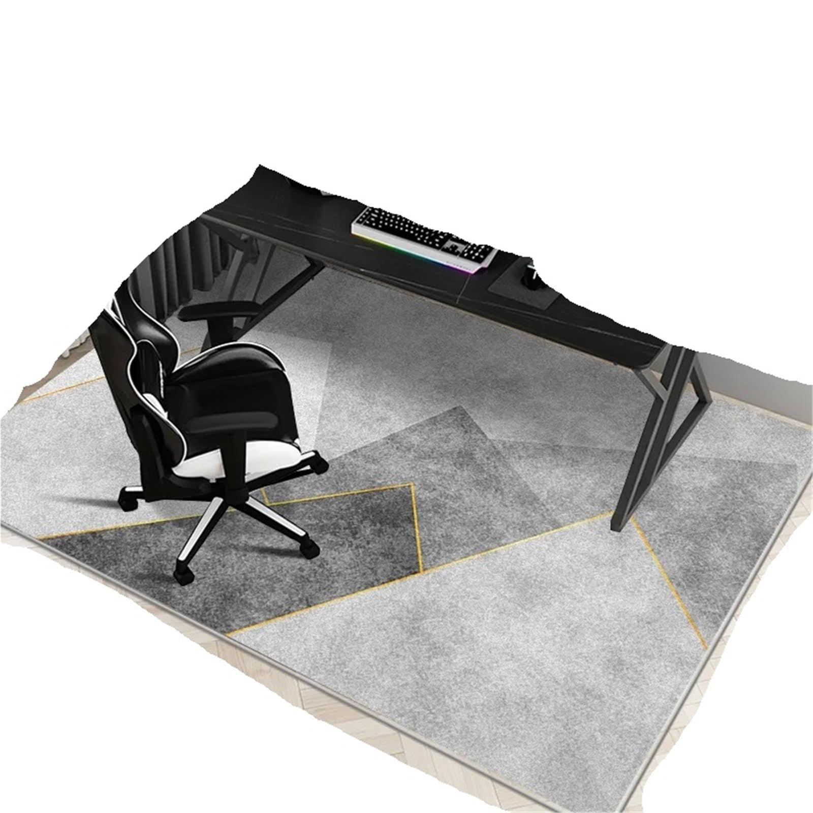 Tapis de chaise rectangulaire pour protéger le sol des rayures de roulettes