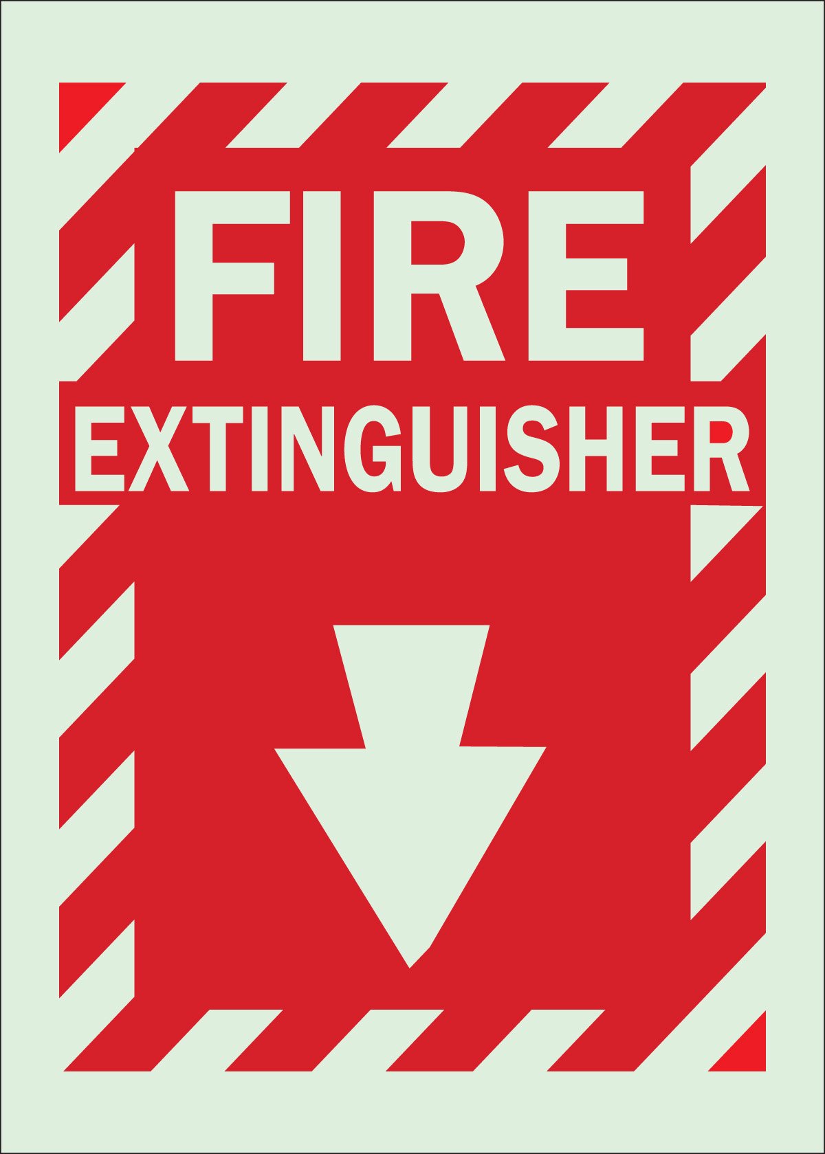 Panneau Fire & Exit Brady 80174 plastique phosphorescent évacuation secours - 2