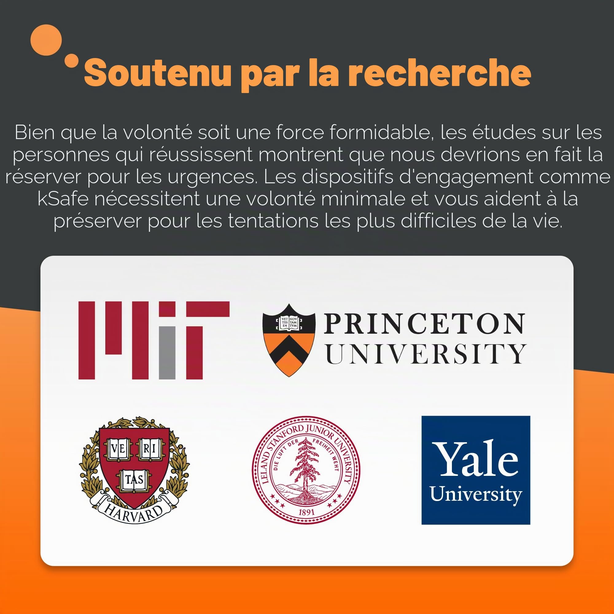 Récipient Ksafe à verrouillage temporel