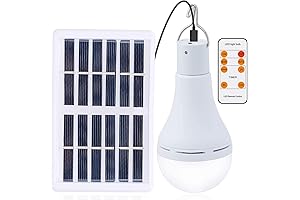 Afoskce Solar Light Bulb for Chicken Coop: Timer, Sensor, 4 Modes