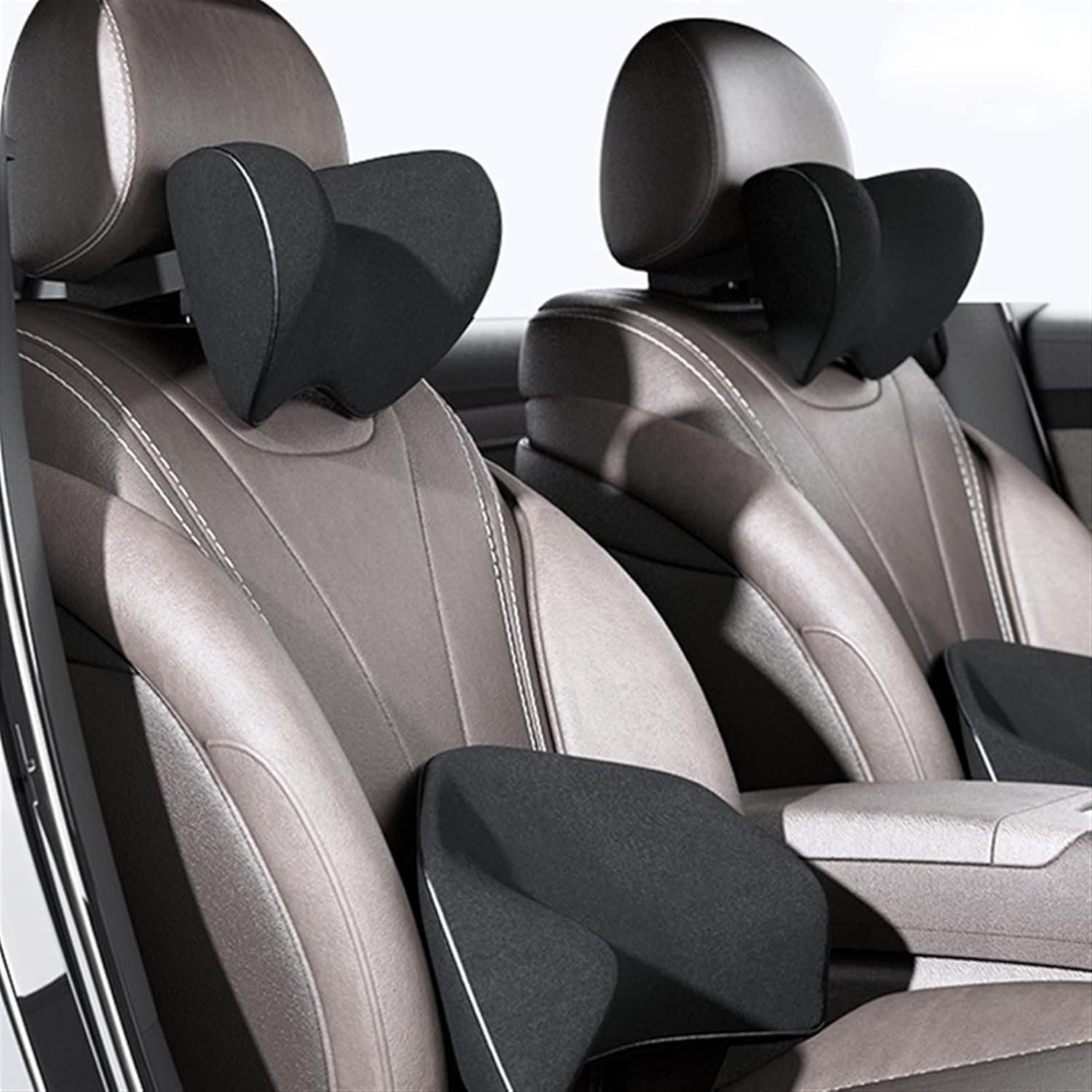 ッド カーシート枕 車のヘッドレスト ユニバーサルカーシートネックピローズサイドパックヘッドレストオートメモリーコットン充填ファイバー編みヘッドレストアクセサリー Color Gray ネックピロー 色 Gray Renatodj Com Br