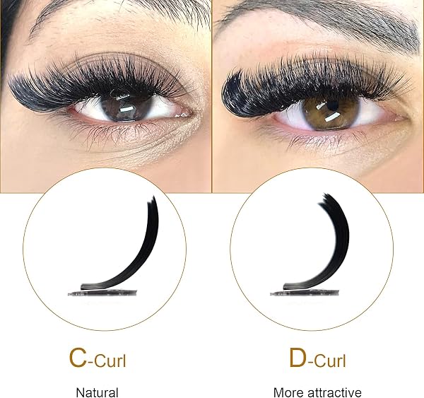 QUEWEL Easy Fan Russian Lashes 0.07D Curl Mix 8-15mm 2D-20D Volume Lash Extensions Self Fanning Automatic Blooming - 4