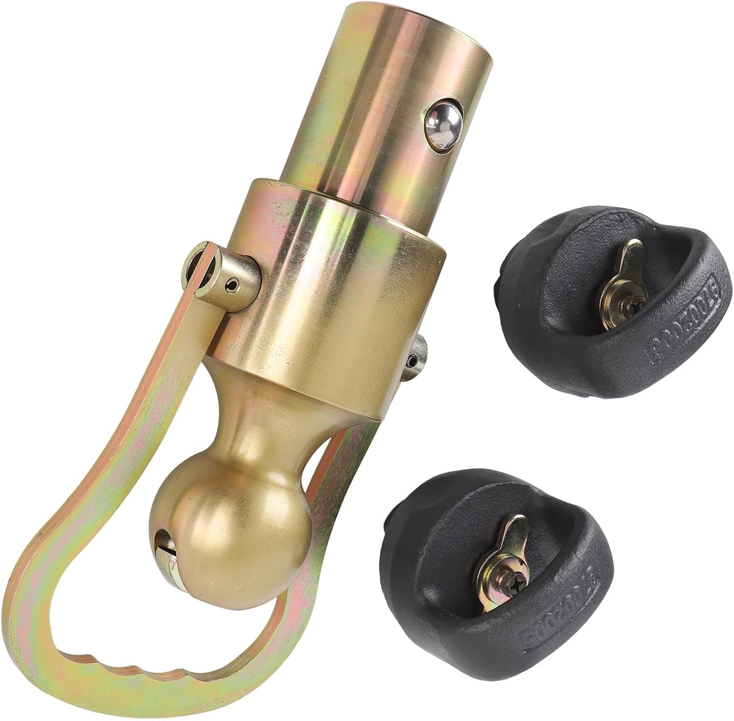 Walfront Gooseneck Ball Safety Chain Kit, Stainless Steel with 30000 Lbs Capacity, Compatible with Heavy Duty Trucks F-450 2500 3500 HD