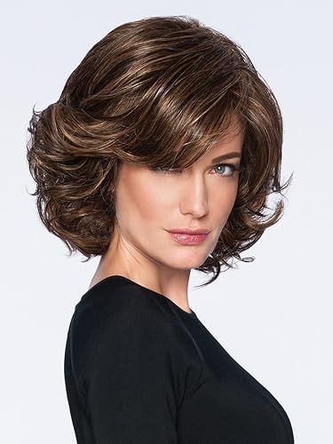 Miniatura 7 de Moderna Peluca Flair Color R11S+ ACristalada MOCHA - Pelucas de pelo de longitud media en capas de onda suave Bob Tru2Life sintético resistente al
