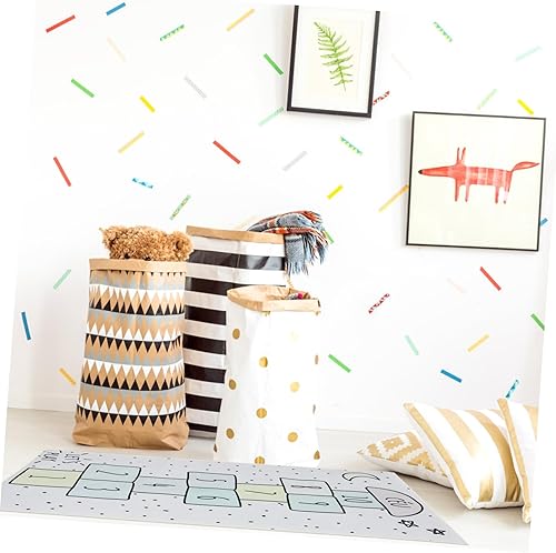 Miniatura 5 de Toyvian Manta de damas digitales para interiores, alfombra antideslizante para bebé, sala de juegos, piso, tapete para gatear, tapete para niños,