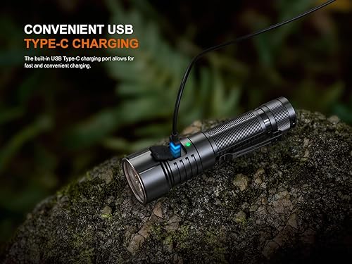 Miniatura 6 de Fenix LD36R Linterna recargable de 3600 lúmenes, carga rápida USB-C con 6 preajustes RGB y salida de color continuamente ajustable (negro)