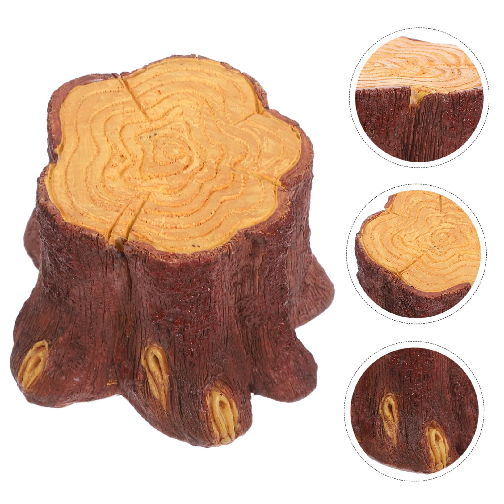 Lampada da Tavolo LED Effetto Fiamma in Resina Forma di Tronco Luce Notturna USB con Fiamma Tremolante Decorazione Portatile per Festa Natalizia e Halloween