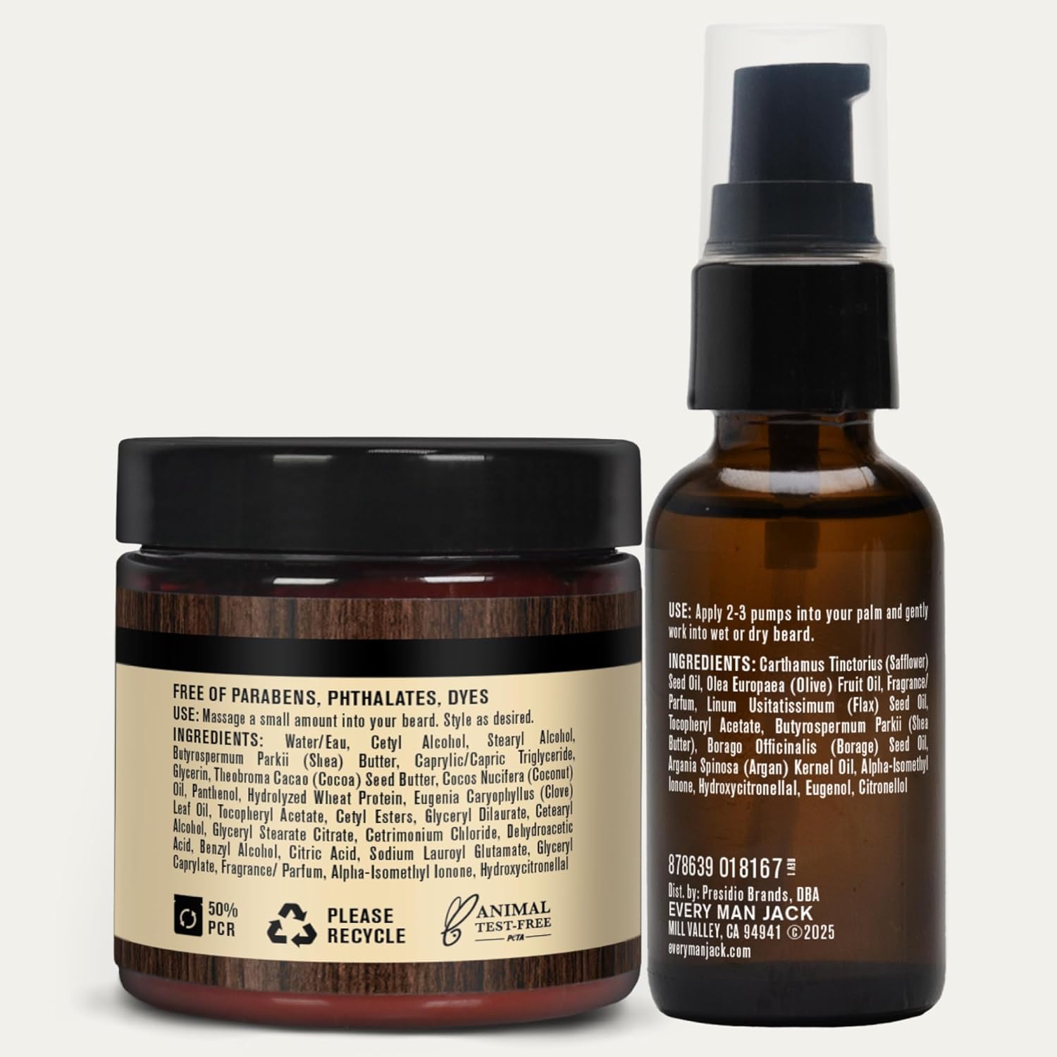 Every Man Jack Beard Oil & Beard Butter Bundle - Vanilla + Cedar Scent - Rejuvenates, Hydrates & Styles Dry Beards - Naturally Derived with Cocoa Butter and Shea Butter - Image 9