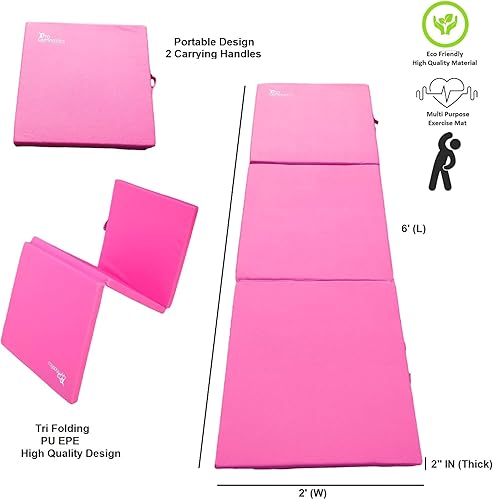 Miniatura 5 de Barra de entrenamiento de gimnasia para niños, barra plegable expandible 5 en 1 + alfombrilla de 6 x 2 pies, asiento de columpio, 2 anillos de