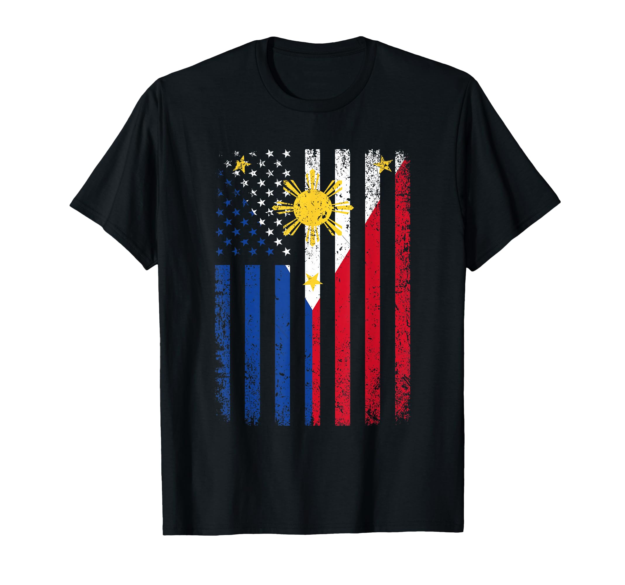 Philippines USA Flag 4th of July American Philippine Flag T-Shirt