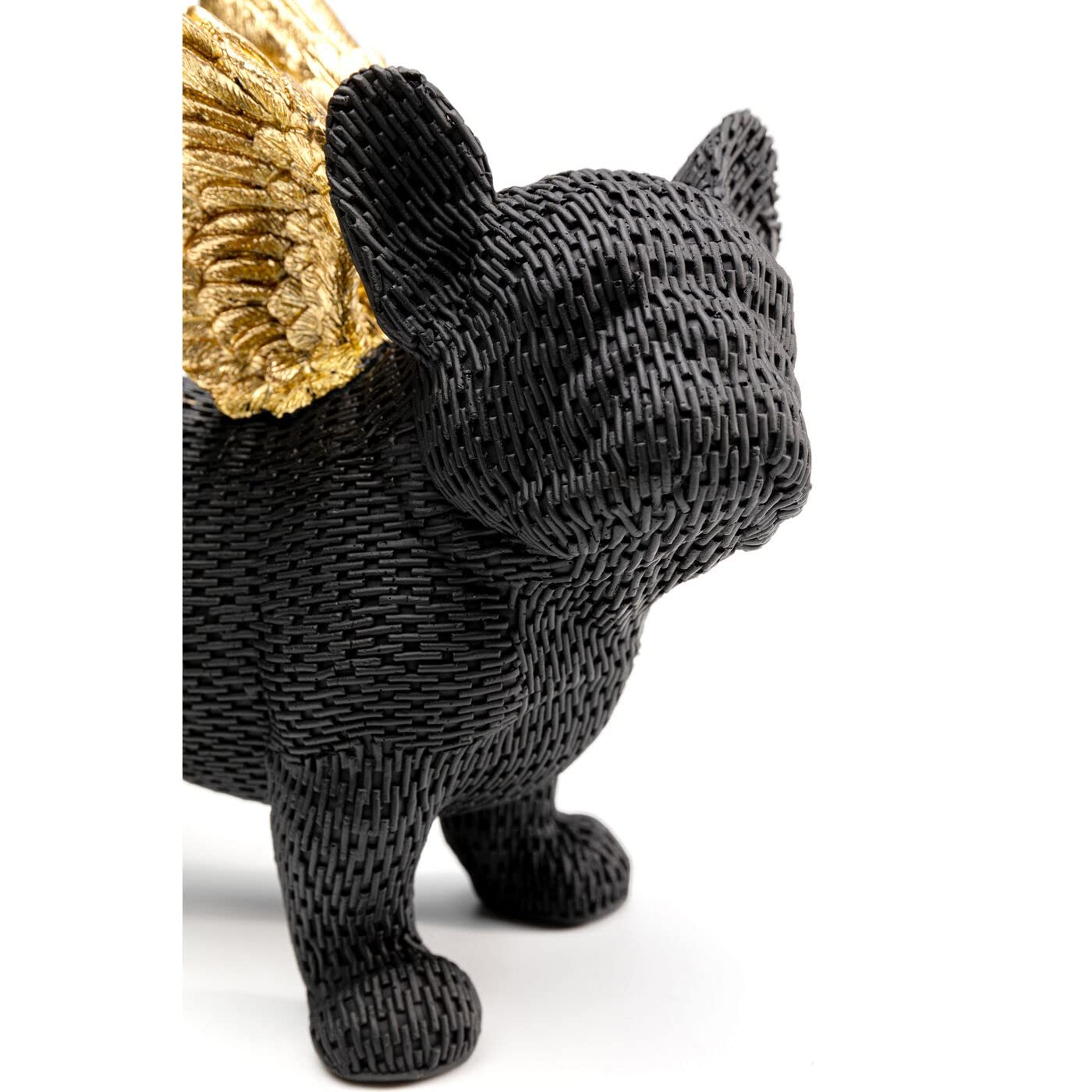 Kare Design Deco Figurine Angel Puppy, Black, Modern, Animal Statue, Gift Idea, Decorative Home Accessories, Room Decor - Image 2
