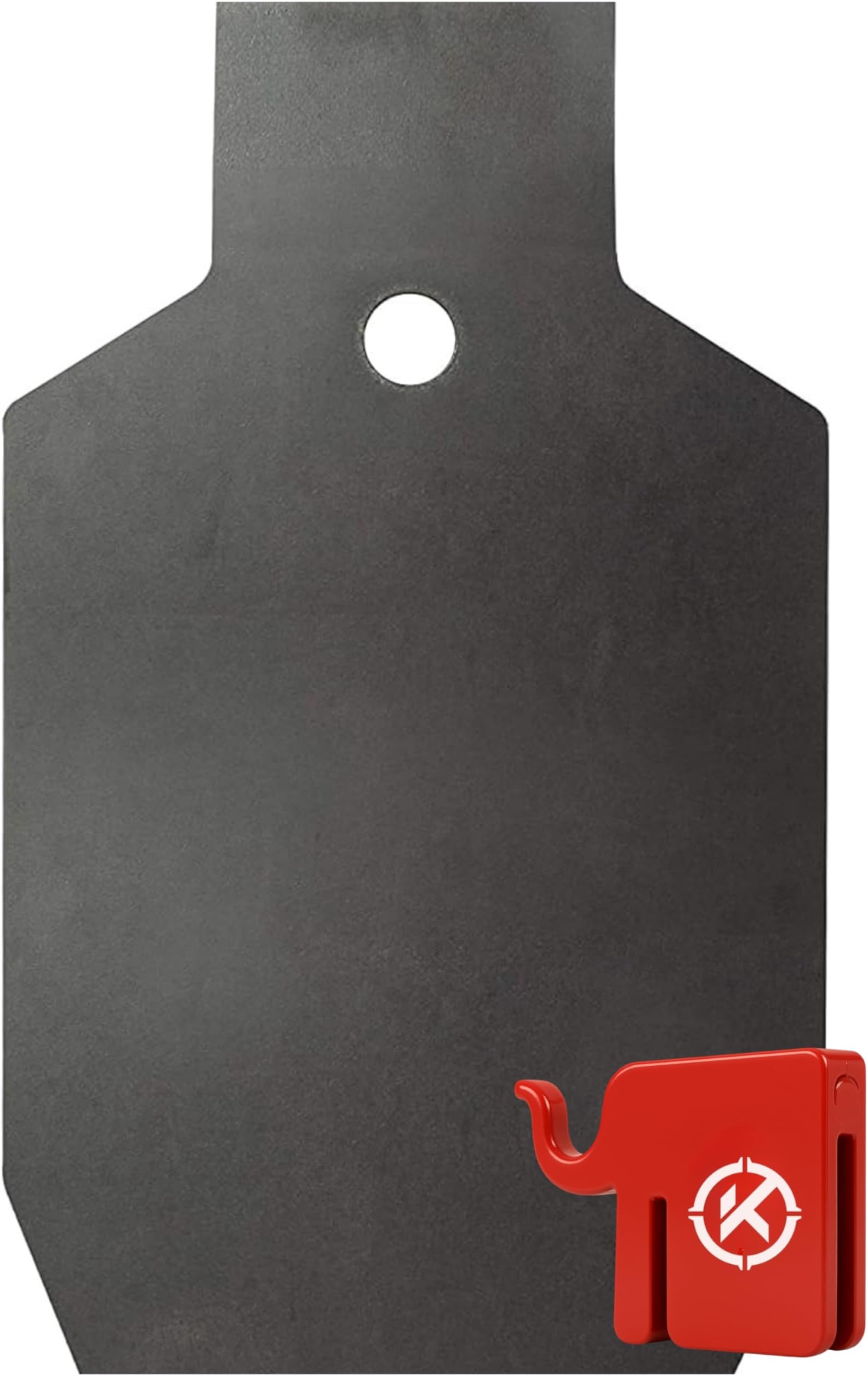 Elephant T-Post Target Hanger with 3/8" AR500 Steel Targets for Shooting - Made in USA - Easy Assembly - Built to Fit on Standard T-Post - Hang Metal Plates, Gongs, Torsos