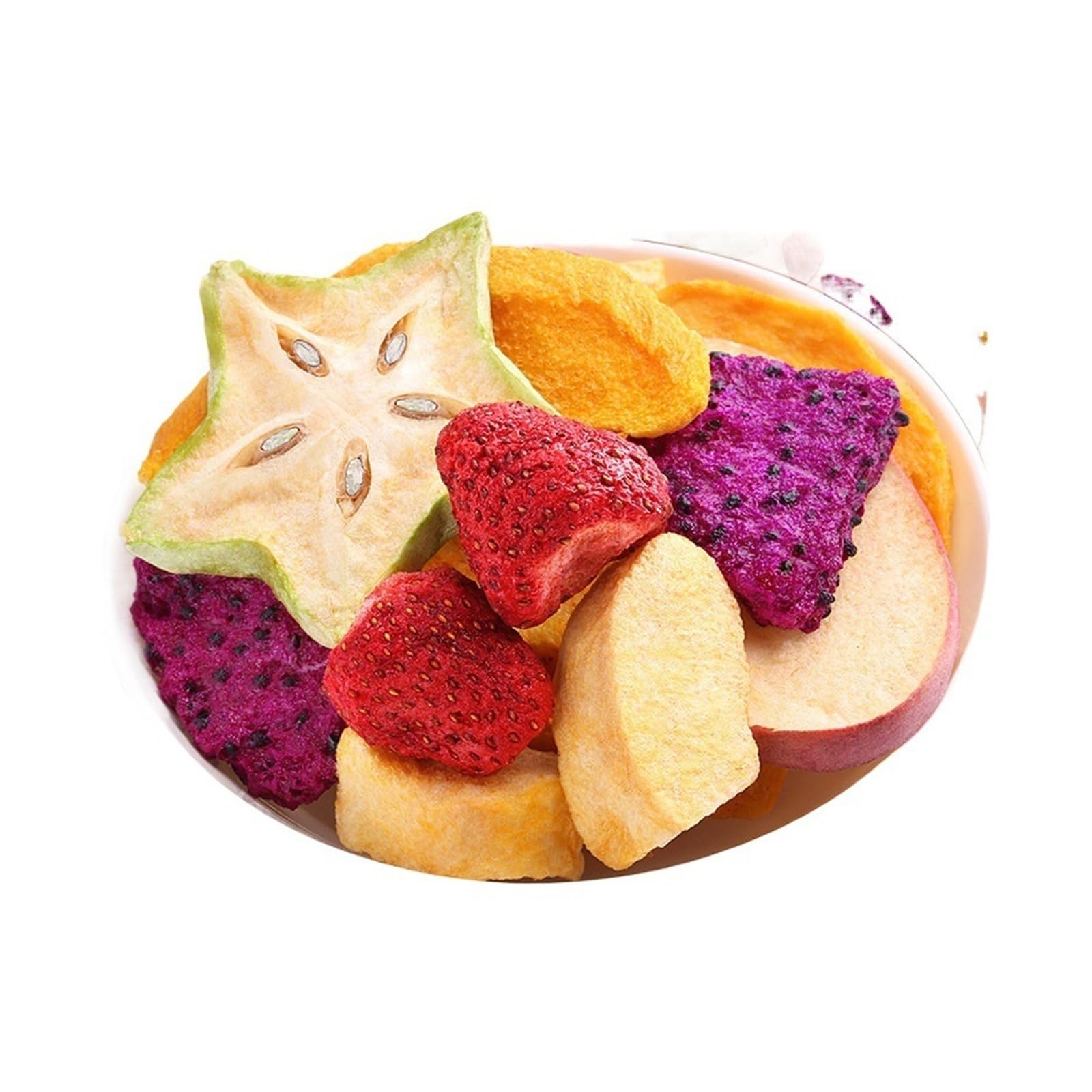 30 G Gemischte Gefriergetrocknete Früchte – Eine Lebendige Geschmacksmischung For Einen Erfrischenden Genuss. Genießen Sie Diesen Köstlichen Fruchtsnack!(6bag)