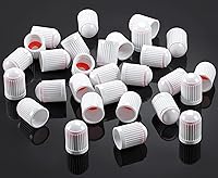 Vista 39 de 10 piezas de tapas de válvula de neumático TPMS con vástago largo, tapas de válvula de rueda de plástico negro para TPMS TR20008, tapas de vástago