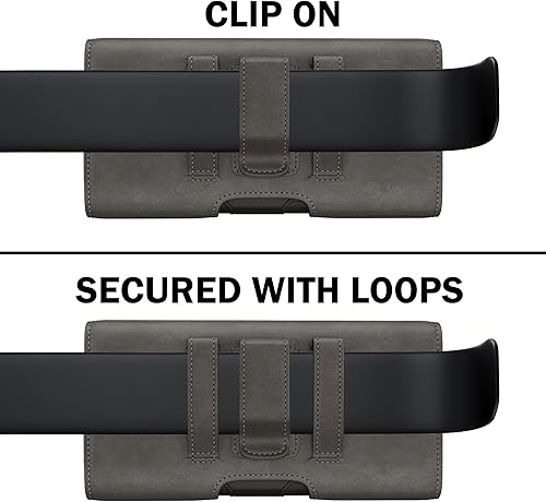 Miniatura 6 de PiTau Funda para iPhone Pro Max y Plus 16, 15, 14, 13, 12, 11, 8, 7, 6, 6s, XS Max, funda para teléfono celular con clip para cinturón para Samsung