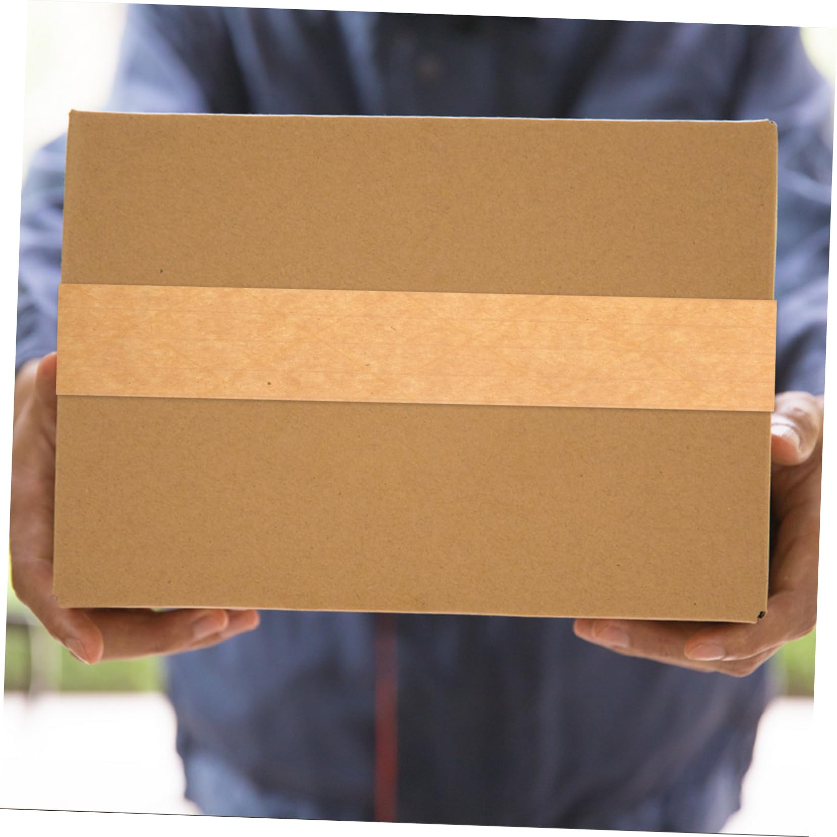 Gatuida 3pièces Ruban Adhésif Emballage Papier Kraft Inscriptible Ruban De Fermeture Renforcé Haute Résistance Pour Colis