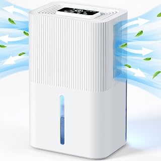 2,7 l elektrischer Luftentfeuchter, leiser Raumentfeuchter mit automatischer Abschaltung, 6-8-10-Stunden-Timer, Schlafmodus, 7-farbiges Nachtlicht, tragbar, Badezimmer