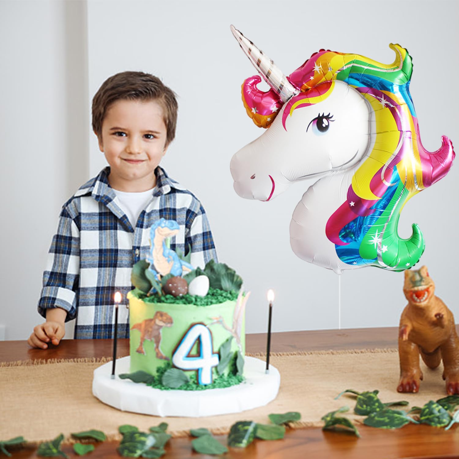 2 Palloncini A Forma Di Animali Cartoni Animati 86x110 Cm – Palloncini In Alluminio Per Feste A Tema, Decorazioni Per Bambini - 2