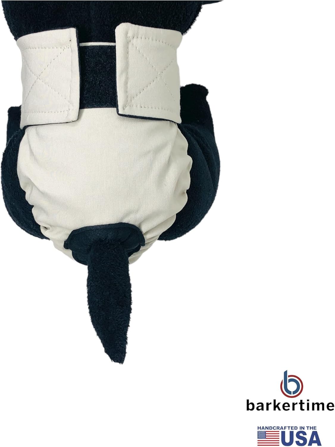 Frosty Cream Dog Diaper, XS, Without Tail Hole - Made in USA