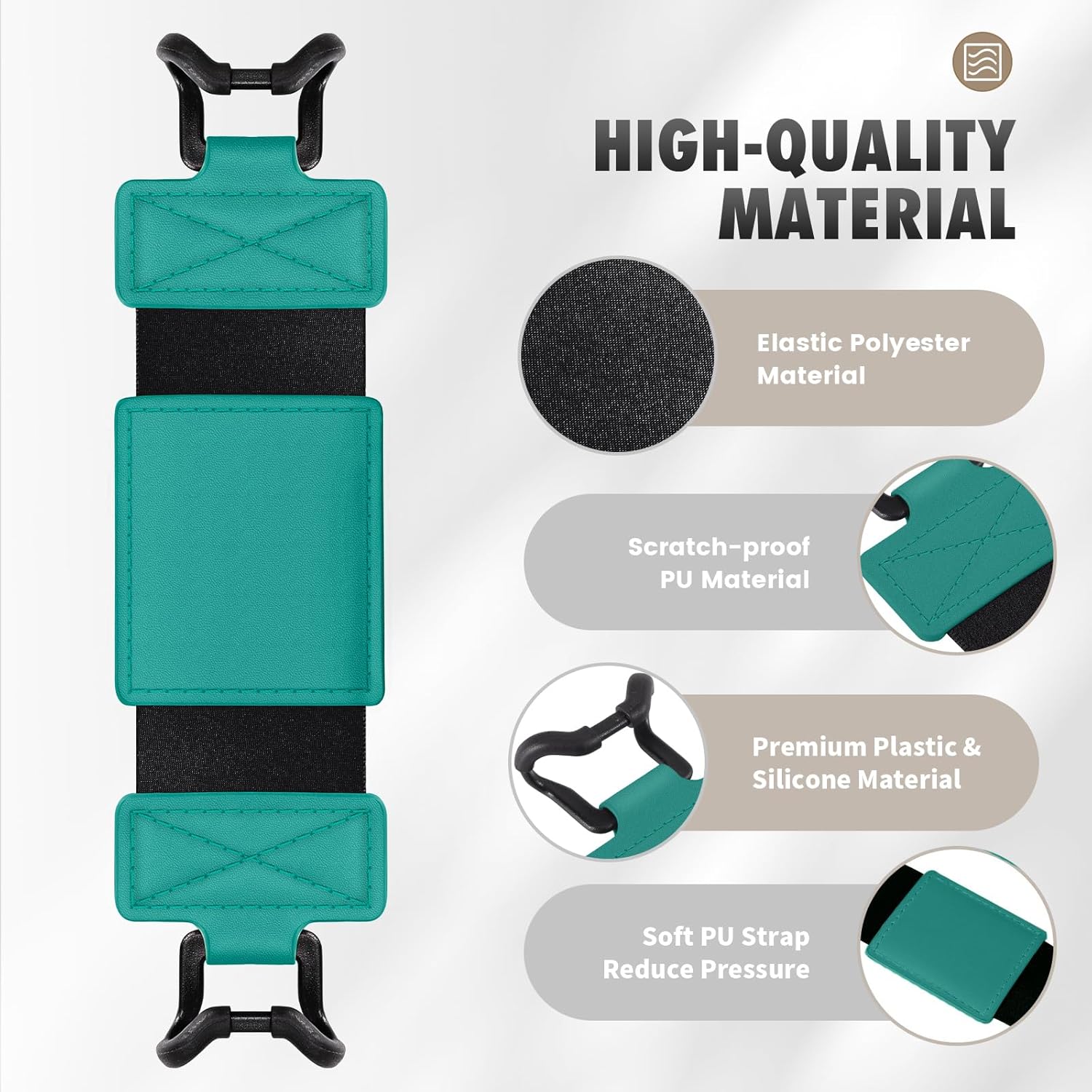 MoKo 360° Rotating Case for 7" Kindle Paperwhite 12th Generation - Hand Strap for 6-8" Kindle, Jade Green