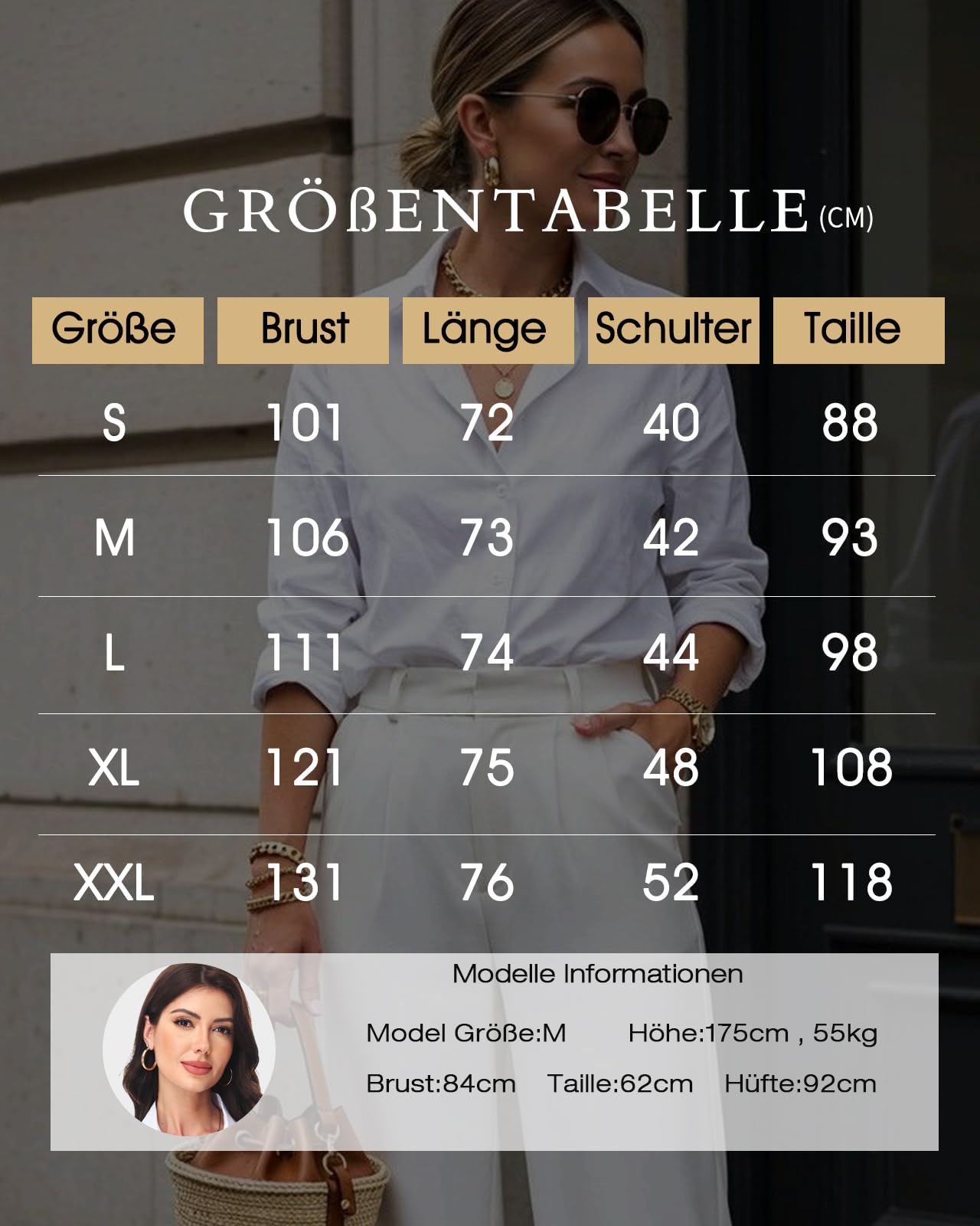 Tanmolo Damen Bluse Sommer Hemdbluse Baumwolle Hemd mit Abnähern Reverskragen Business Blusen mit Knopfleiste Elegante V-Ausschnitt Blusenshirt Tops