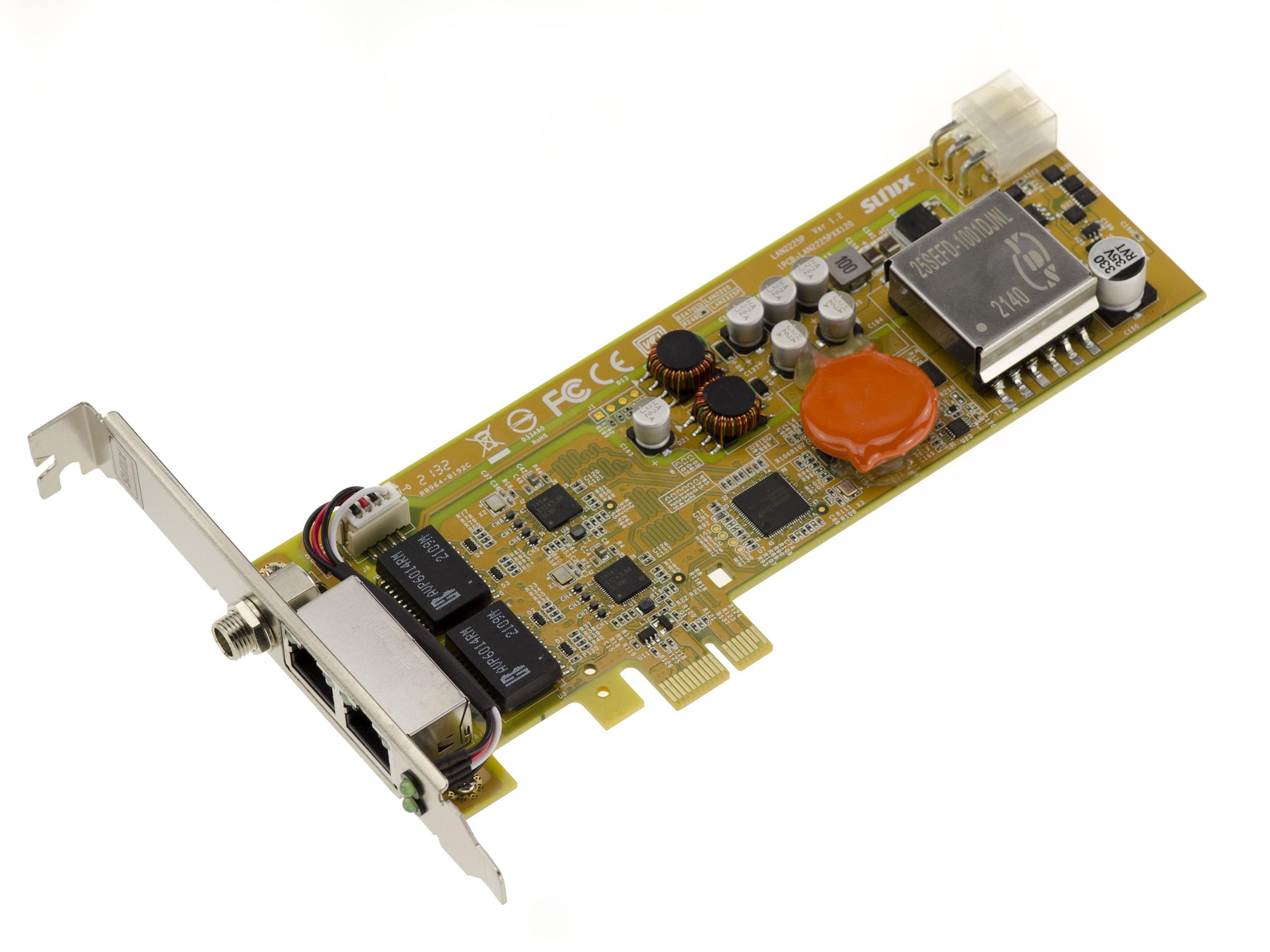 Carte réseau interne Kalea-Informatique Carte PCIe 2.5 Gigabit PoE Power Over Ethernet 10 100 1000 1G 2.5G Puissance 25W Chipset Intel I225-V