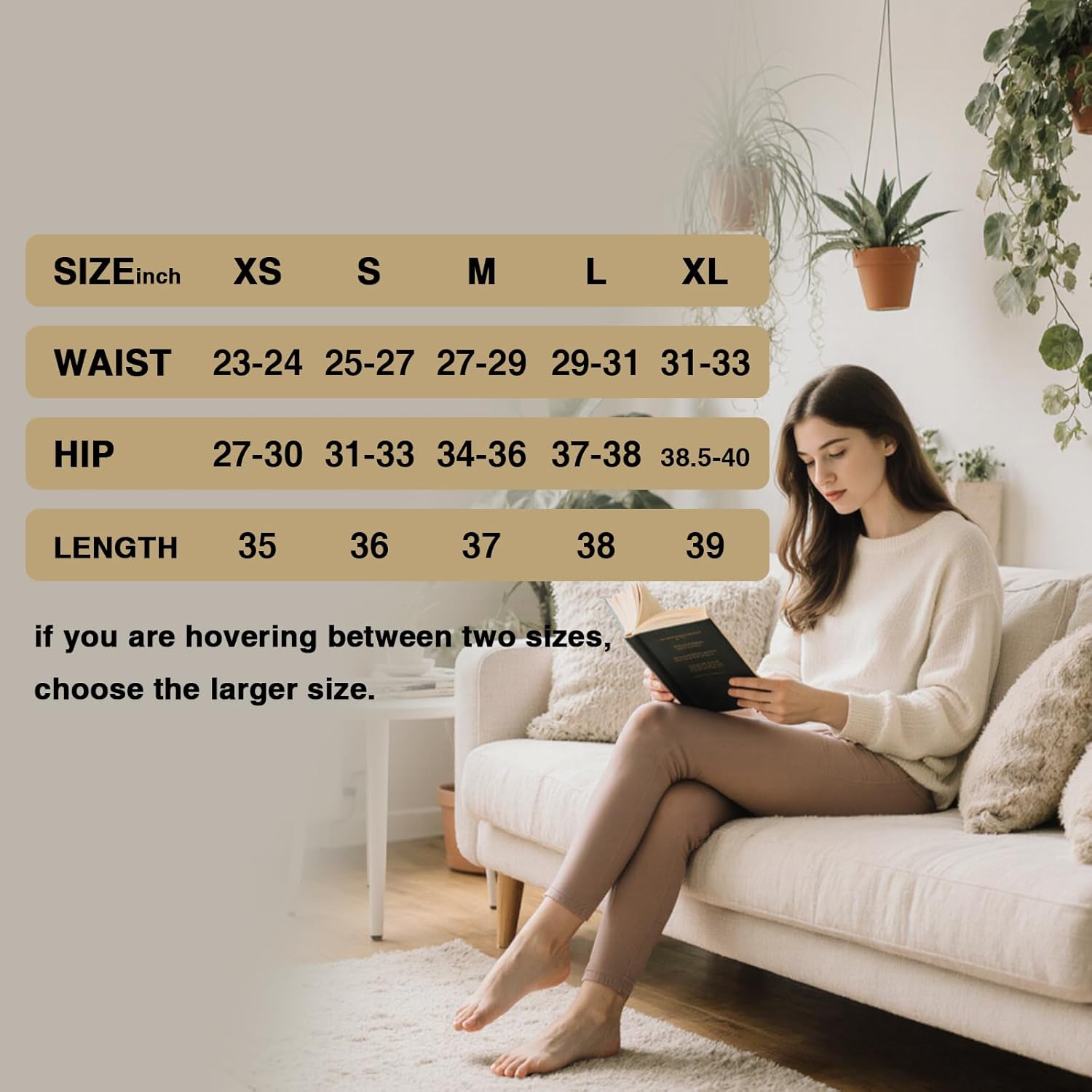 LUOYANXI Fleece Lined Leggings Women - Warm Soft Tummy Control Thermal Thick High Waisted Pants for Cold Winter - Image 6