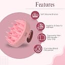 Zeyu Scalp Massager Hair Brush, Pink gallery image