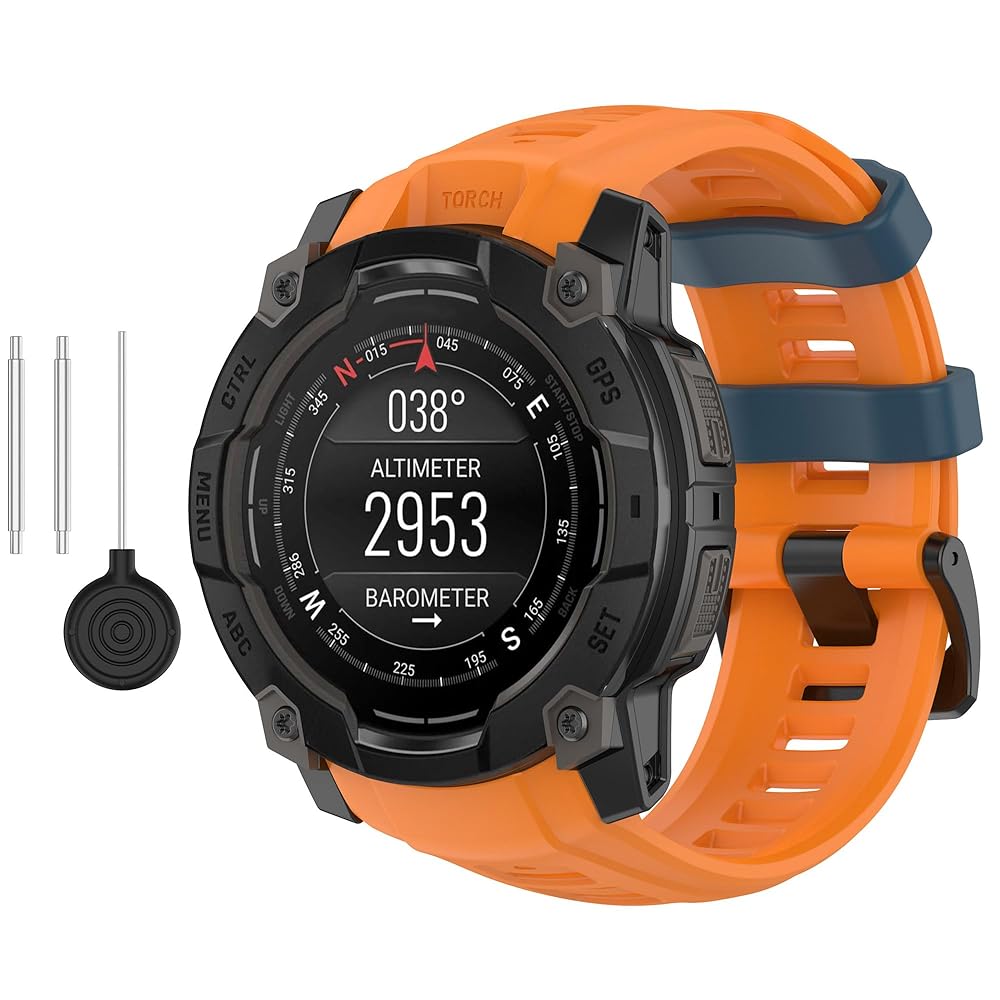 GARMIN Instinct 3 ブラックラバーベルト GARMIN ガーミン(GARMIN) Instinct 3 45mmサイズ AMOLED Black