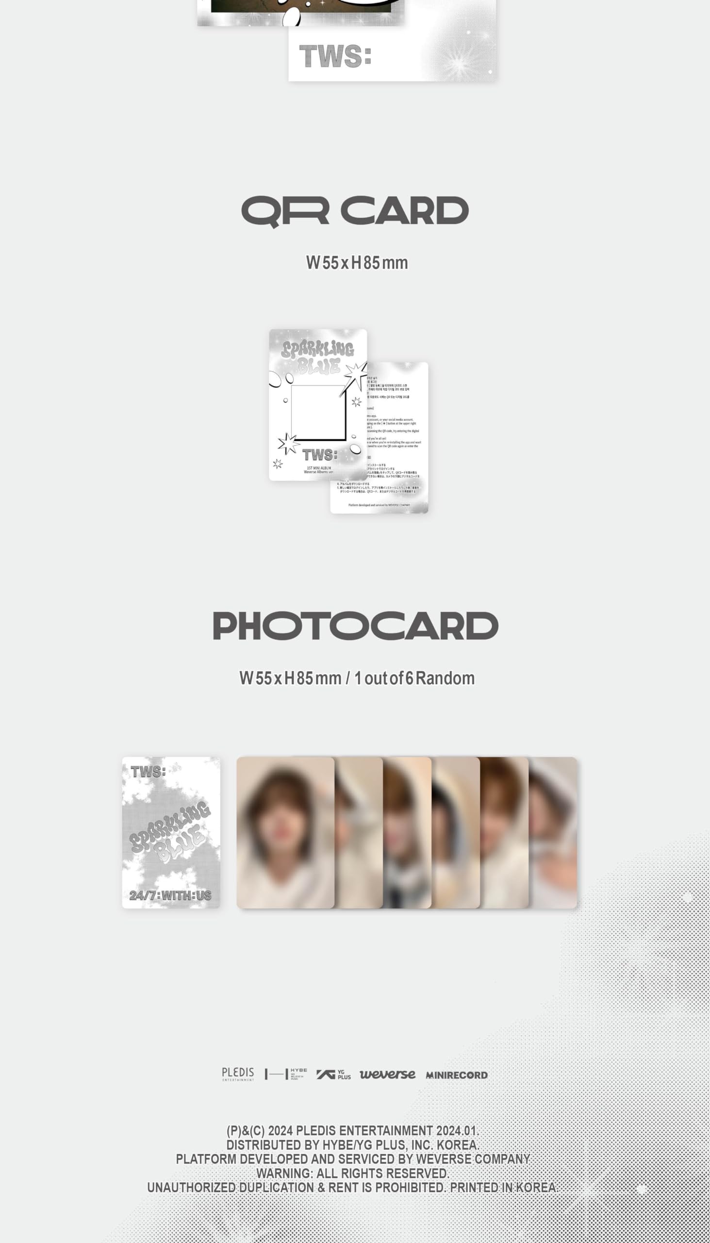 Amazon.com: TWS Sparkling Blue 1st Mini Album Weverse Albums